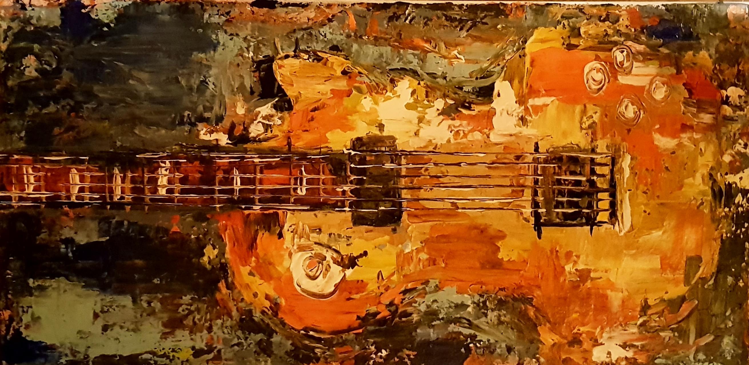 ArteDiAlina.com painting: Little Les Paul